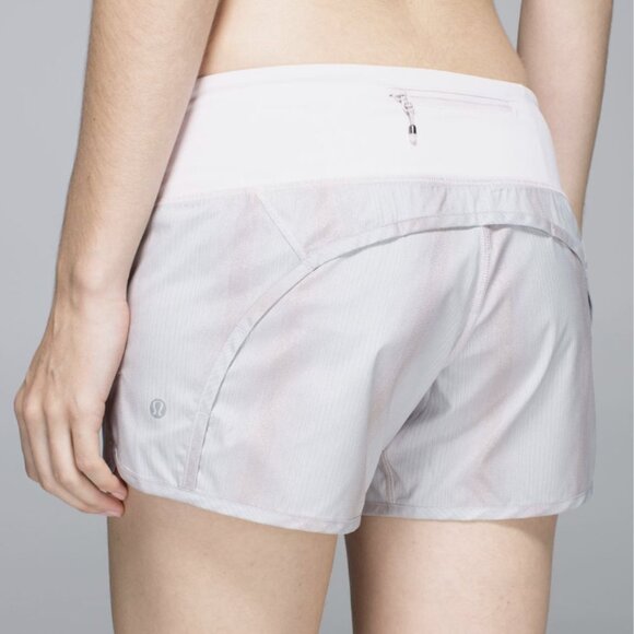 Lululemon Run Times Short *2-way Stretch Shimmery Sparkle Stripe Liner Size 10 - Picture 1 of 16